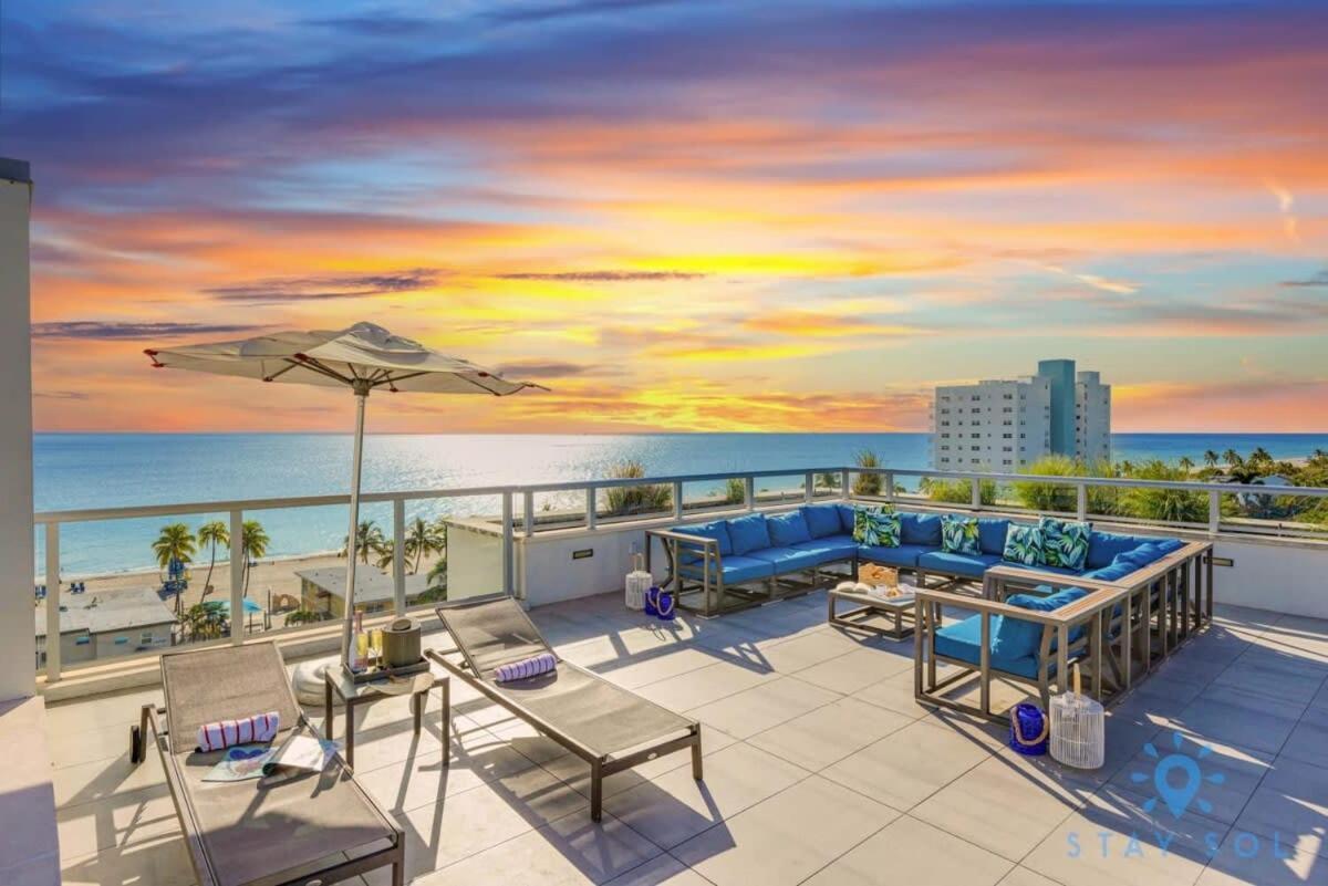 Ocean View - Balcony - Hollywood Beach Broad-Walk Bagian luar foto